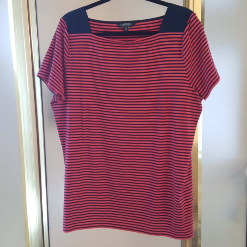 Ralph Lauren short sleeve striped shirt